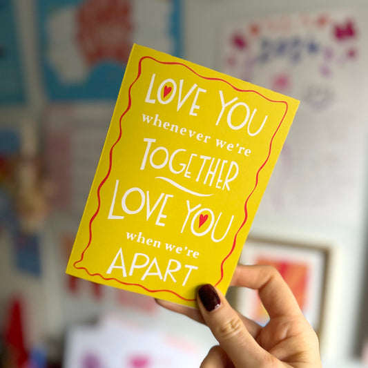 Love You Whenever | Anniversary Card | Valentine's Card | Love Card