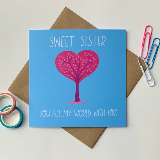 Sweet Sister Birthday Card