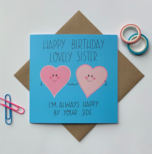 Lovely Sister Birthday Card