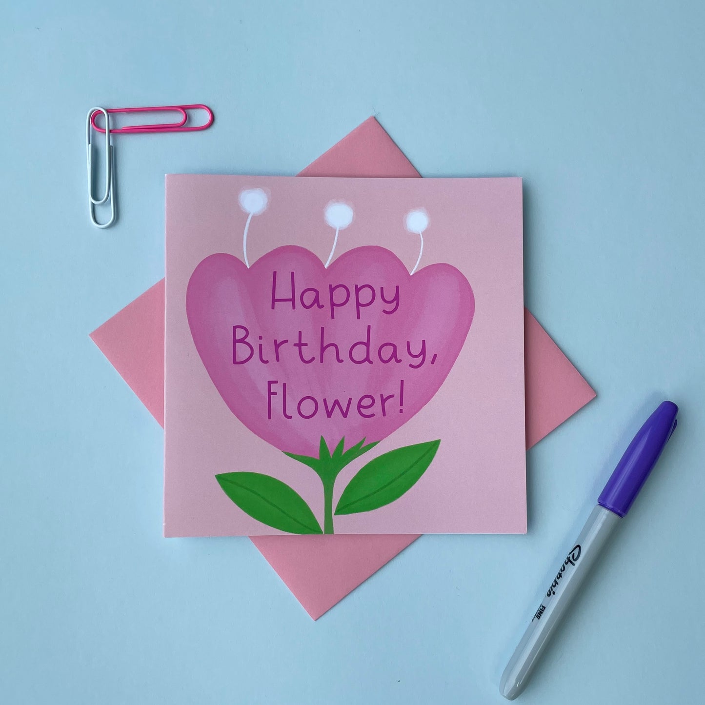 Happy Birthday, Flower Card for Friend, Sister