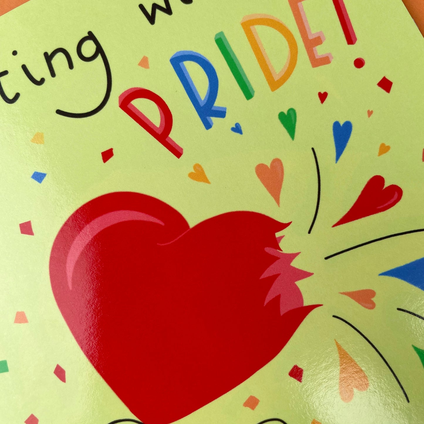 Bursting with Pride Congratulations Card