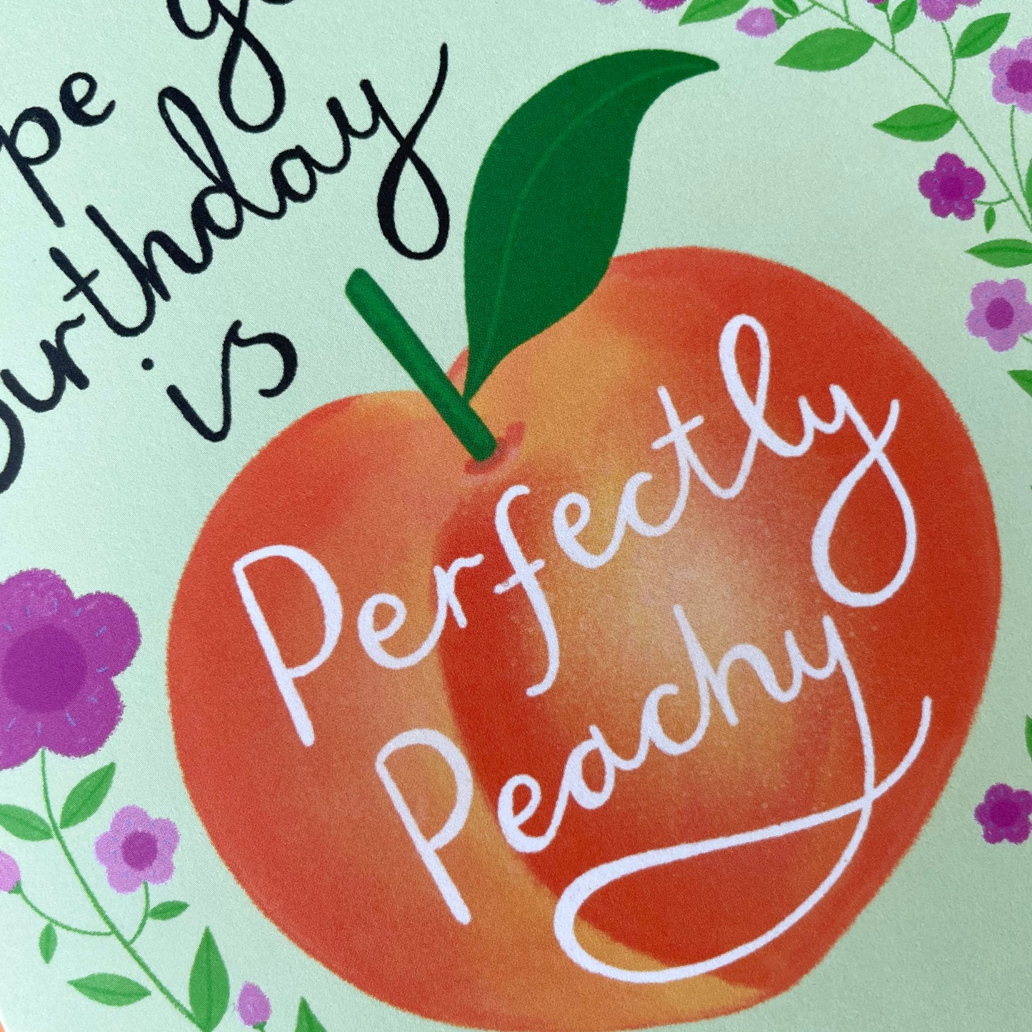 Peachy Happy Birthday Card