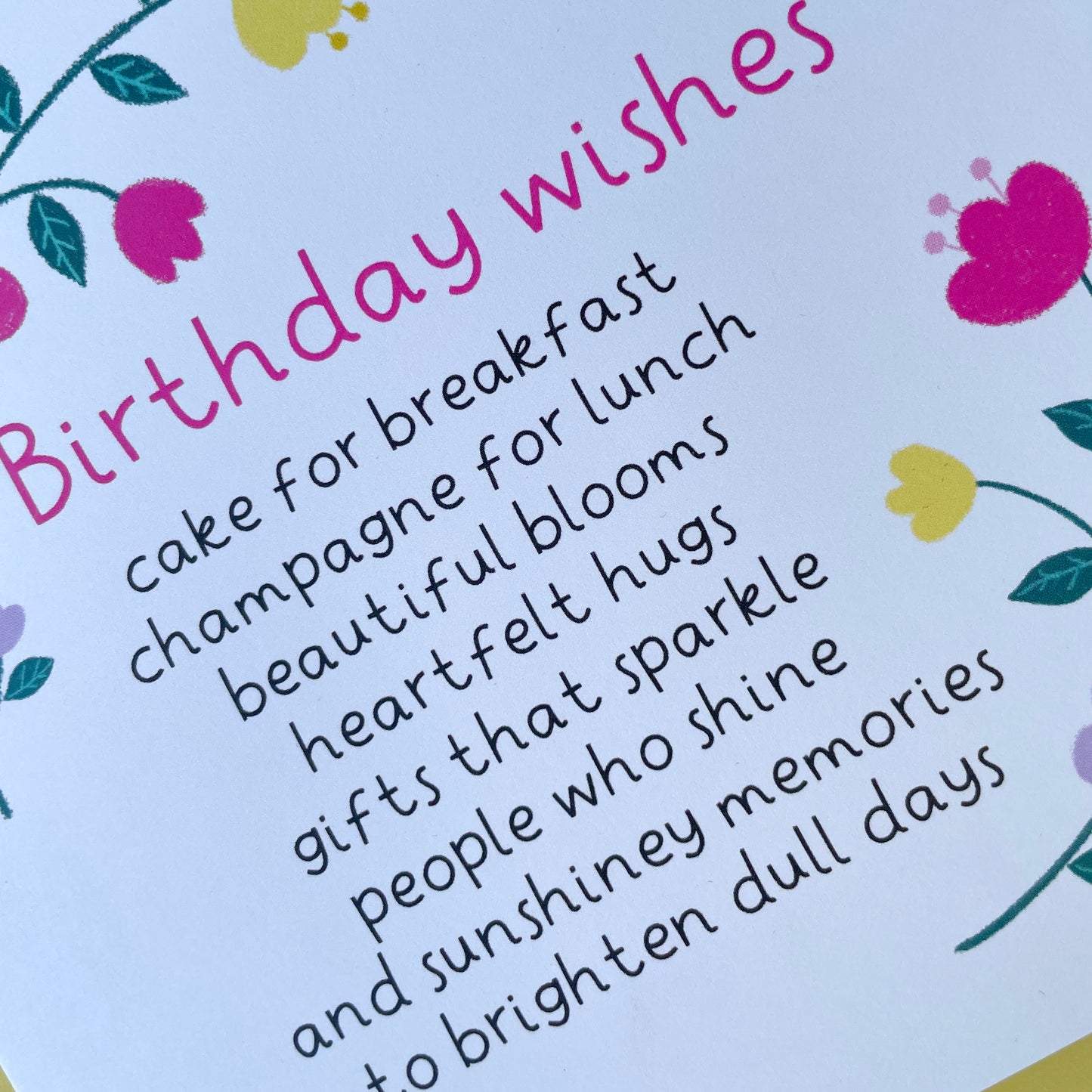 Birthday Wishes Card