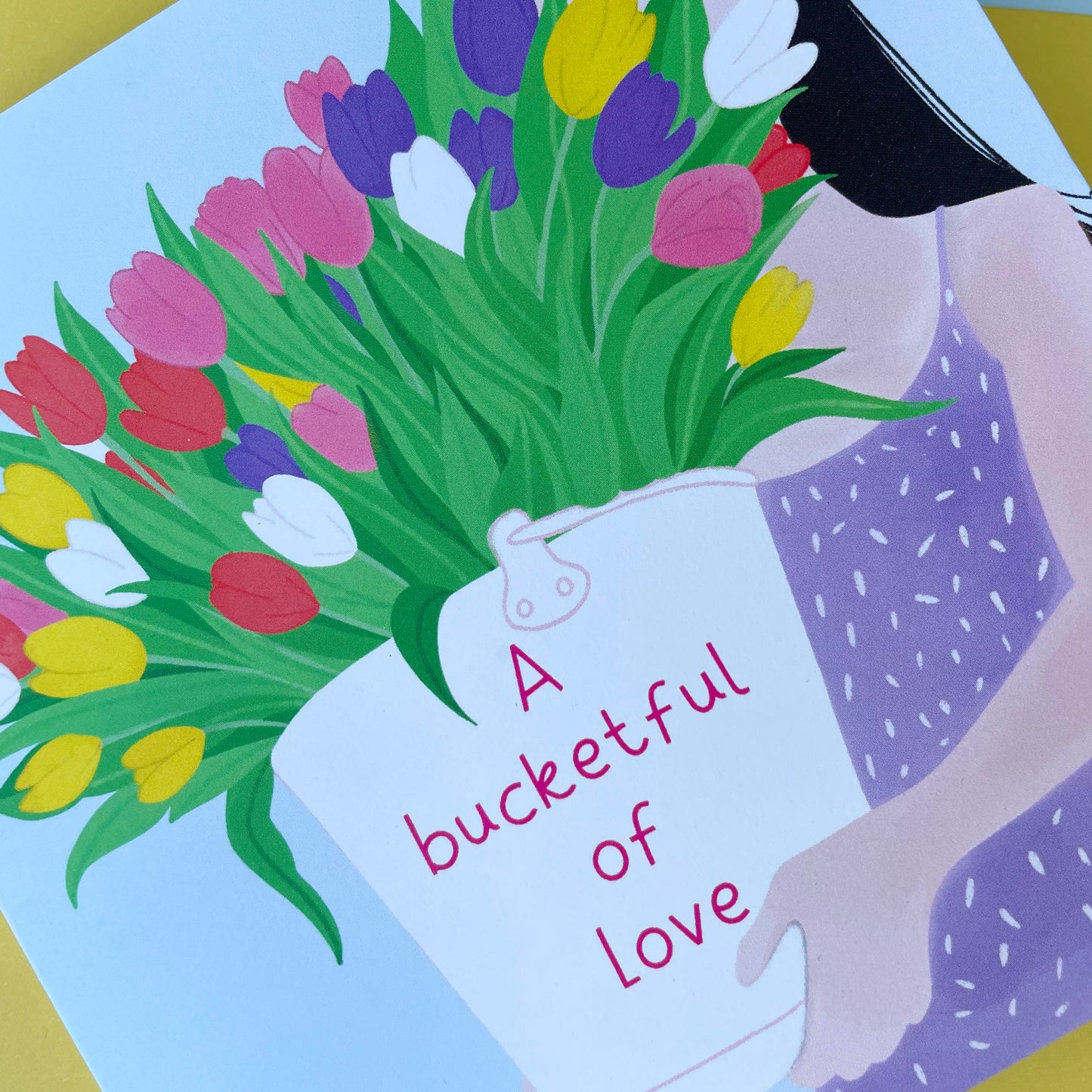 A Bucketful of Love Thinking of You Card