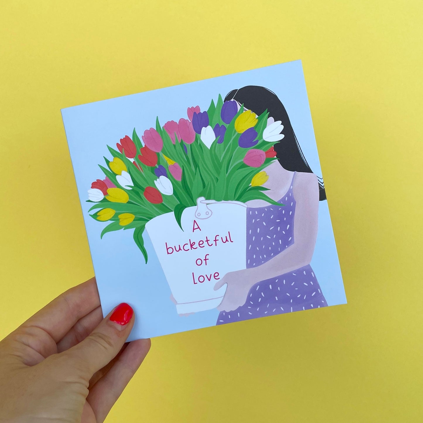 A Bucketful of Love Thinking of You Card