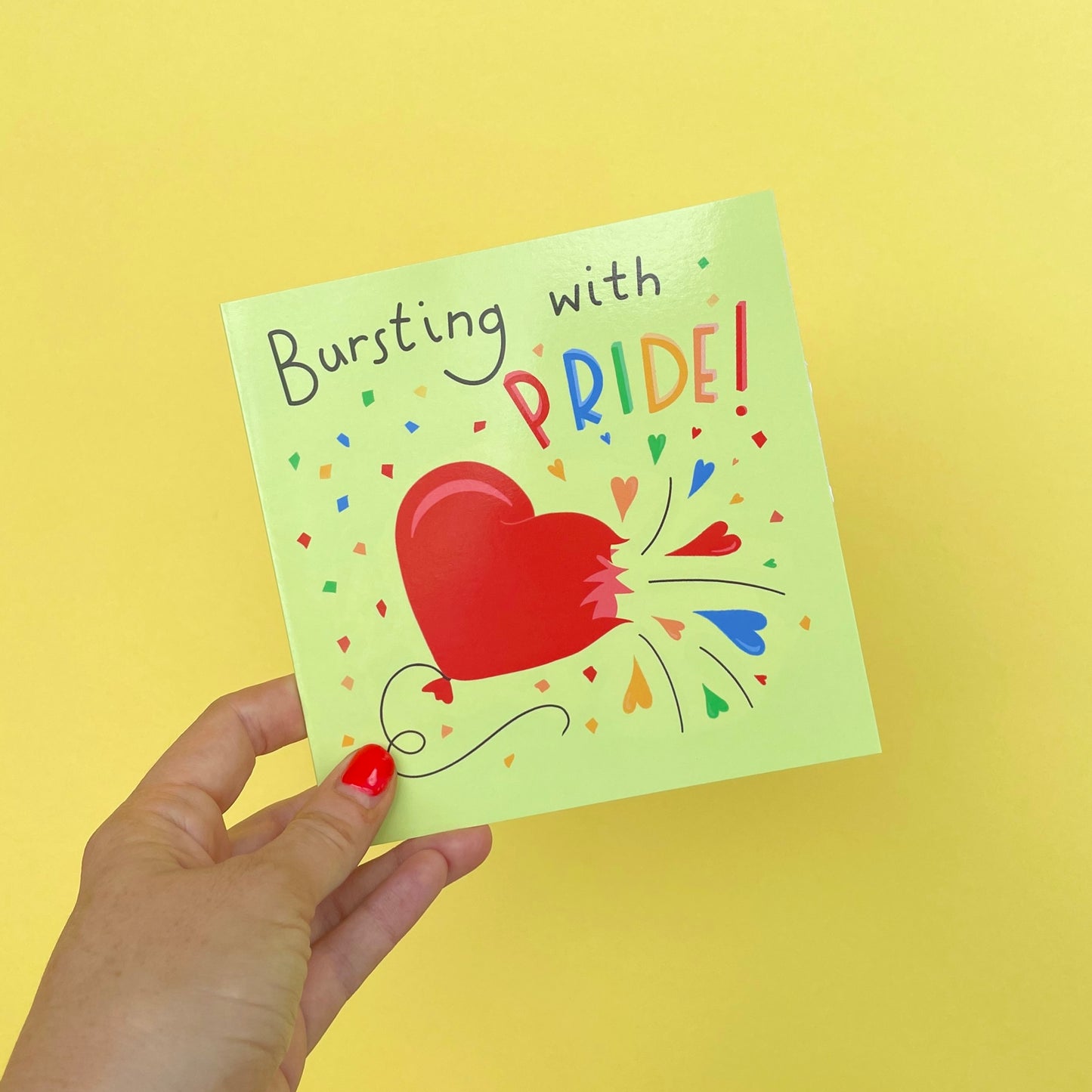 Bursting with Pride Congratulations Card