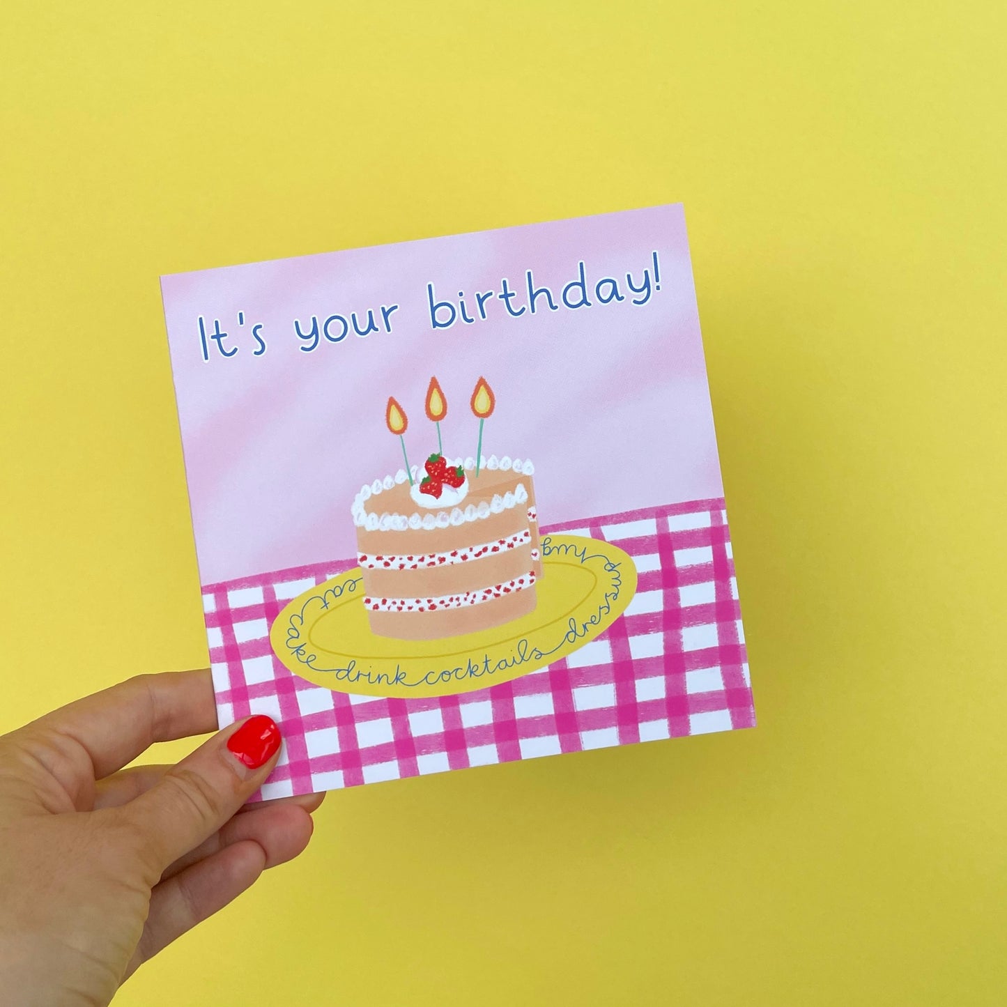 Cake Happy Birthday Card