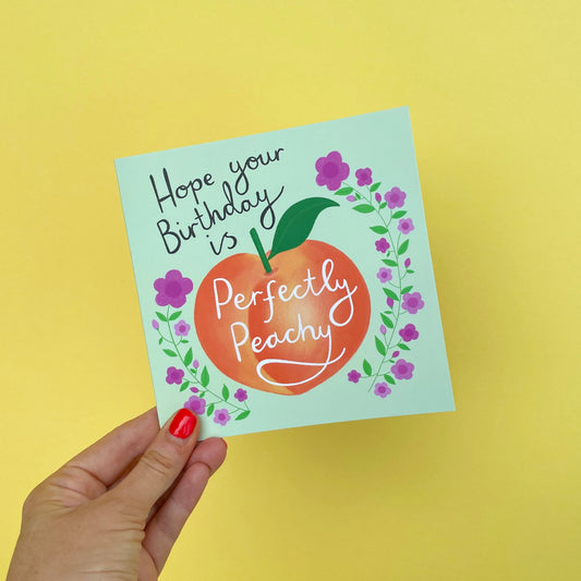 Peachy Happy Birthday Card