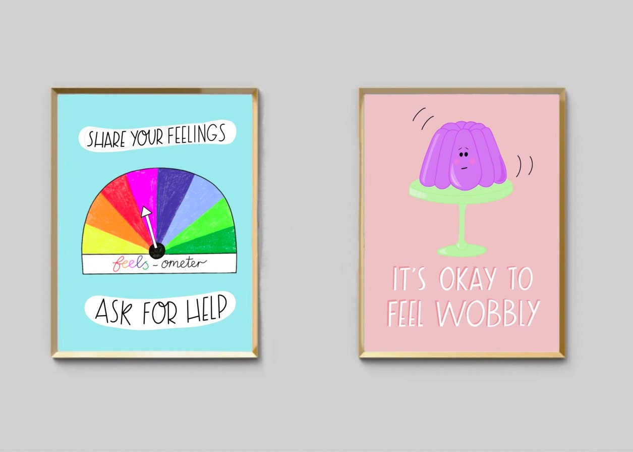 It's Okay to Feel Wobbly A4 Poster Print