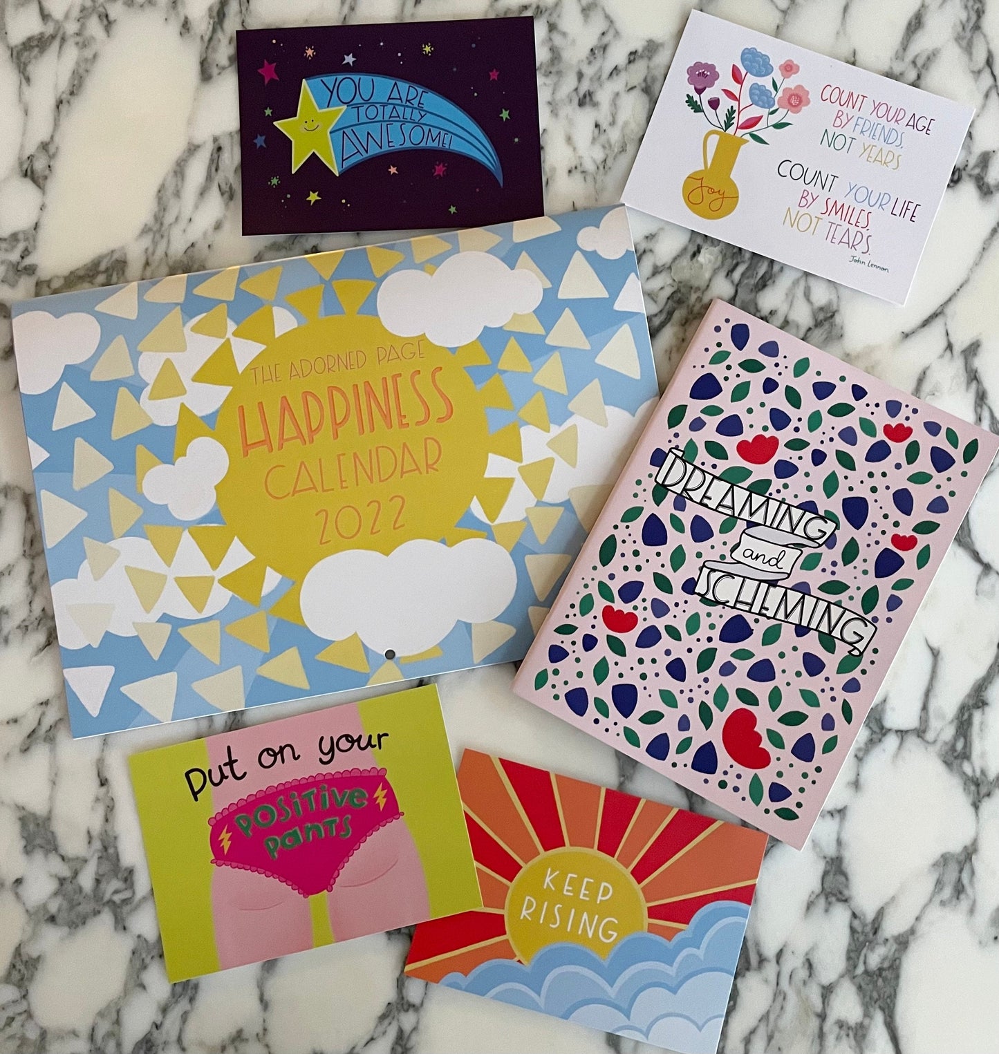 PICK N MIX! Set of 5 Uplifting Art Print Postcards